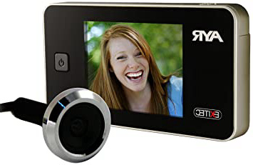 Ayr Exitec 752 - Mirilla Digital (pantalla de 3.2" 38-110 mm, 0.3 Mp), plateado y negro