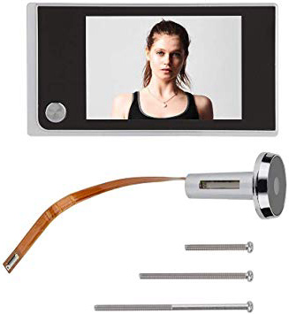 DGTRHTED Sistema de cámara de Seguridad - 3.5"Visor de Puerta de 120 Grados Mirilla Digital LCD Smart Home Monitoring Cámara Cat Eye