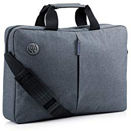 HP Essential Top Load 15.6" - Funda bandolera para portátil de hasta 39,6 cm, color gris