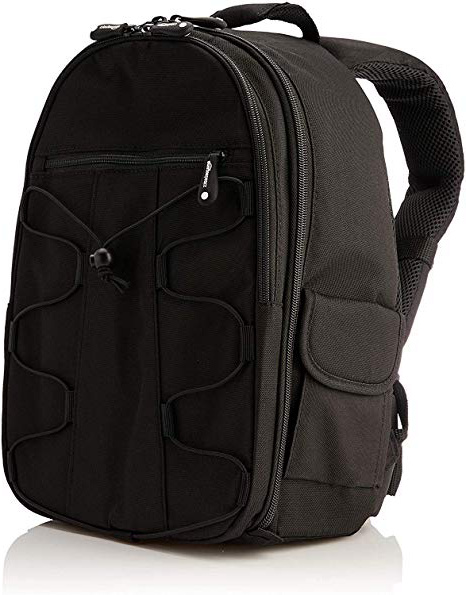AmazonBasics - Mochila para cámara réflex y Accesorios, Color Negro
