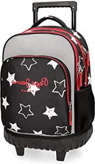 Pepe Jeans Jessa Mochila Escolar, 43 cm, 28.9 litros, Negro