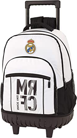 Real Madrid CF Mochila Grande con Ruedas Carro Fijo, Trolley
