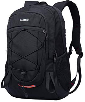 Mochila 40L Viaje Excursionismo Camp Caminata Portátil Deportes al Aire Libre Daypack Impermeable Mochila Trekking Subir Bolsas de Vuelta para Hombres Mujeres, Negro