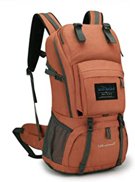 Wind Took mochilas trekking 40 litros mochilas de senderismo mochilas mujer impermeable gran capacidad para mochila montaña mochila de marcha trekking camping deporte al aire libre 55x33x20-Naranja