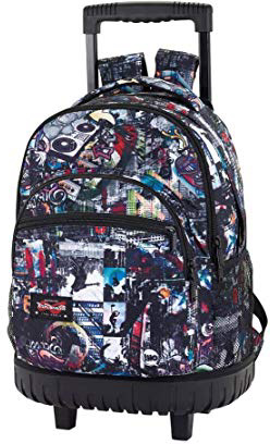 Safta Mochila Escolar Grande Con Ruedas Blackfit8 "Urban" Oficial 320x140x460mm