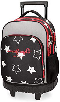 Pepe Jeans Jessa Mochila Escolar, 43 cm, 28.9 litros, Negro