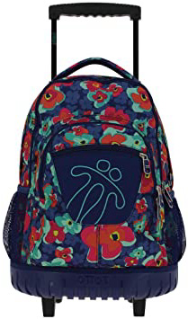TOTTO Mochilas Escolares con Ruedas, Mochilas Grandes Infantiles Estampados - Mochilas
