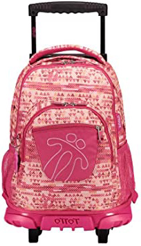 TOTTO Mochilas Escolares con Ruedas, Mochilas Grandes Infantiles Estampados - Mochilas