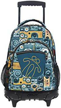TOTTO Mochilas Escolares con Ruedas, Mochilas Grandes Infantiles Estampados - Mochilas
