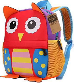 Mochila para niños, Animal Mochila Escolar TEAMEN® Toddler Kids Mochila Escolar para niños pequeños, Mochila para 2-5 años (Búho)