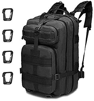 GNEGNI 45L Mochila Táctica de Asalto Militar Resistente al Agua Mochila Molle para Trekking Camping Senderismo Viajar