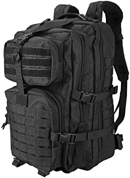 ProCase Mochila Táctica Militar 42L, Paquete de Asalto MOLLE de Gran Capacidad para Utilidad Militar, Bolsa de Emergencia de 3 Días para Caza Senderismo Acampada y Actividad al Aire Libre –Negro