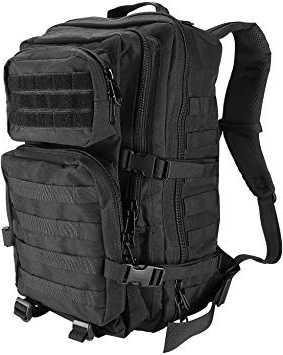 ProCase Mochila Táctica Militar 40L, Paquete de Asalto MOLLE de Gran Capacidad para Utilidad Militar, Bolsa de Emergencia de 3 Días para Caza Senderismo Acampada y Actividad al Aire Libre –Negro