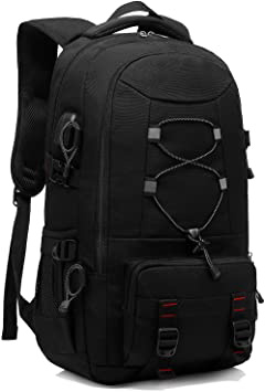Mochila de viaje,XQXA Mochila para senderismo de 45L.Gran Capacidad.Mochila para ordenador hasta 17.3 pulgadas.Casual Impermeable y múltiples bolsillos.Acampada,Excursiones,Deportes al aire libre
