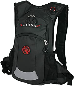 ag Street - Mochila impermeable Casual Unisex Negro mediano | Para moto, deporte y aire libre.