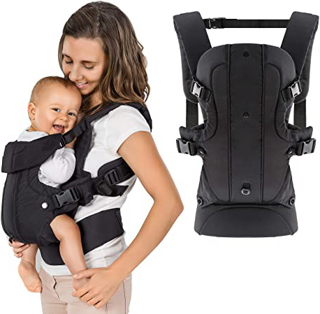 Fillikid - Mochila portabebés ergonómica 4 en 1 - Múltiples posiciones, crece con el niño, ajustable - para recién nacidos y bebés. (3,5-15 kg)