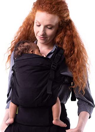 Fular Boba X Portabebés, Black Beauty - Adaptable, Micro- Mochila de Estructura Suave y Ajustable para los Bebés de 7 - 45 lbs
