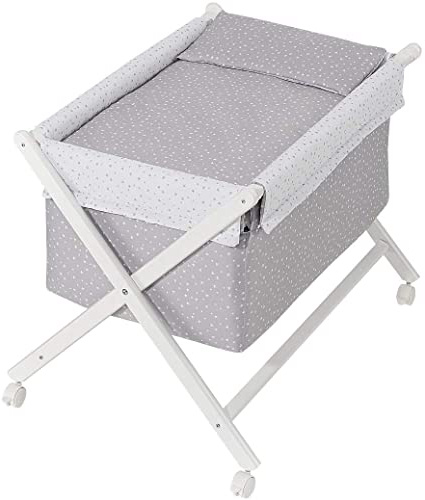 Minicuna mibebestore Plegable Blanco Gris: