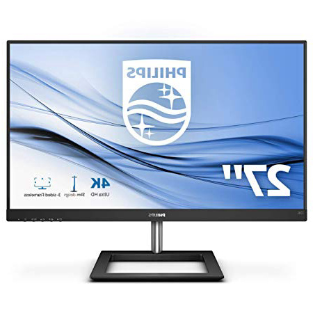 Philips 278E1A/00 Monitor de 27" Ultra HD 4K (3840 x 2160 Pixeles, IPS, 4 ms, Mega Infinity DCR, FlickerFree, HDMI, Displayport)