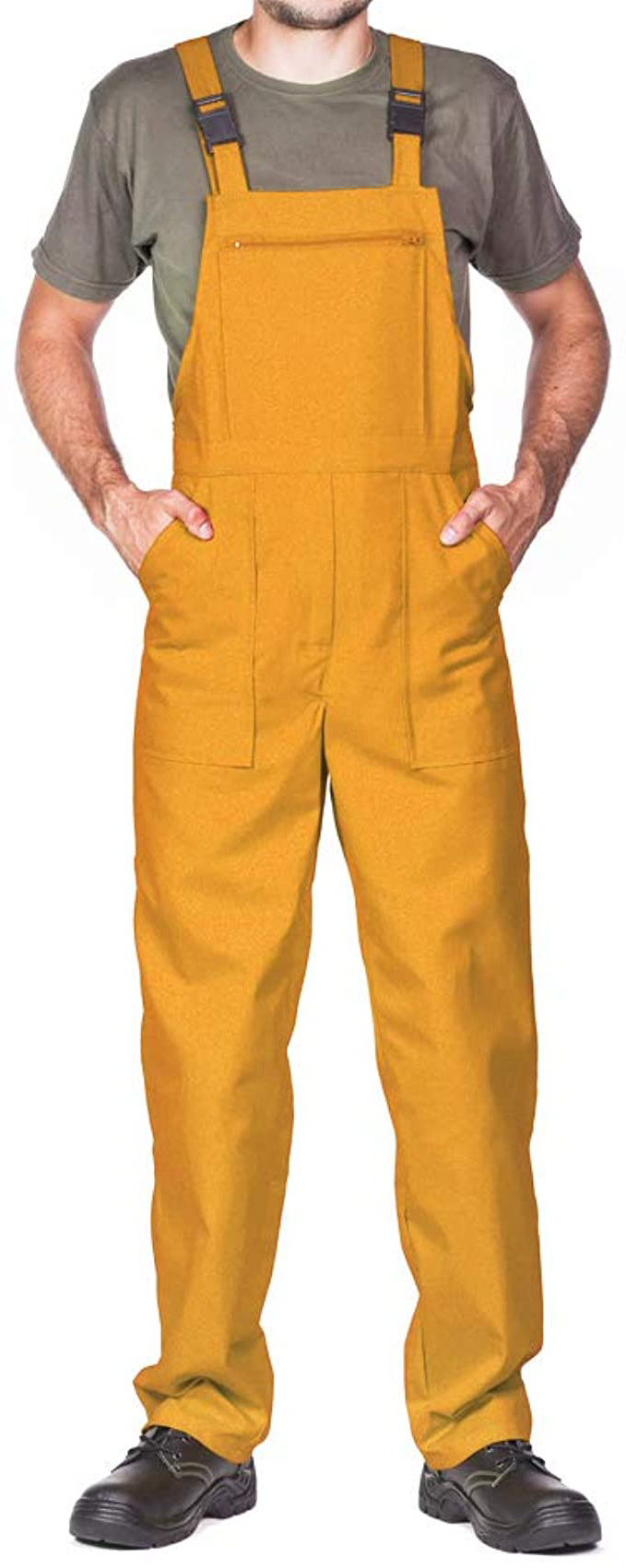 Pantalones con peto de trabajo