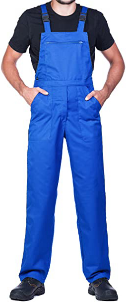 Pantalones con peto de trabajo