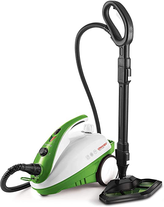 Polti Vaporetto Smart 35 Mop Limpiador a Vapor con Cepillo Vaporforce, Caldera de Alta Presión de 3.5 Bar, 1800 W, 1.6 litros, plástico, Acero Inoxidable, Verde