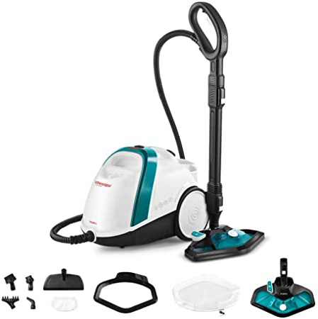 Polti Vaporetto Smart 100_T Limpiador a vapor, autonomía ilimitada con carga continua, caldera de alta presión, 4 bar, 9 accesorios