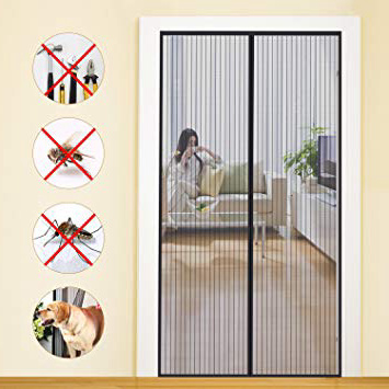 MYCARBON Mosquitera Puerta Magnetica Corredera Cortina 80 * 200cm