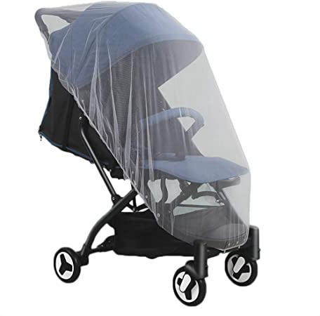 Gris Azul Mosquitera Carrito Bebe