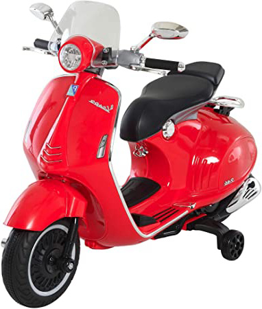 HOMCOM Moto Eléctrica Vespa Faros