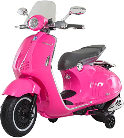 HOMCOM Moto Eléctrica Vespa Faros
