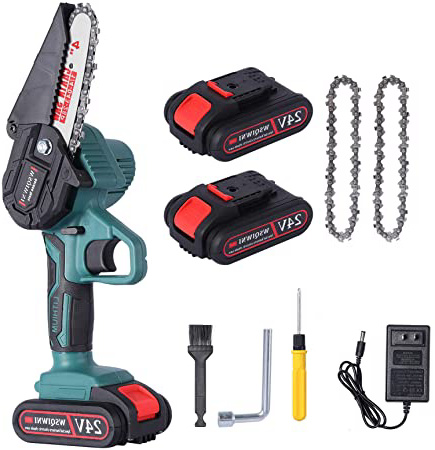 WSQIWNI Mini motosierra, 10,2 cm,