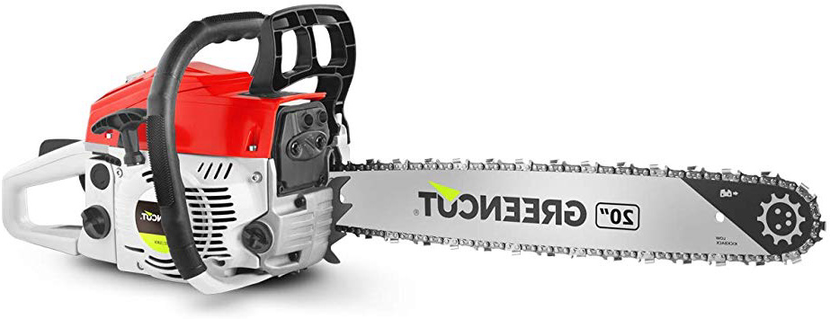 Greencut GS620X - Motosierra de gasolina, 62cc - 3,8cv, espada de 20"