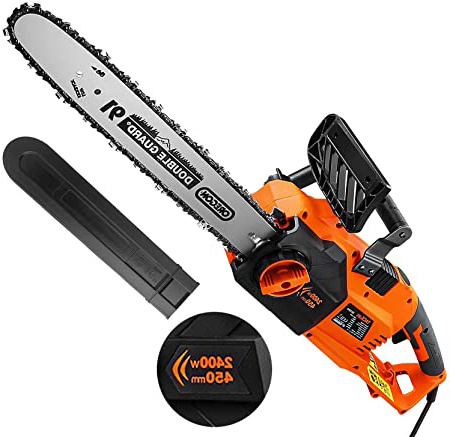 TACKLIFE Motosierra, 2400W Motosierra Eléctrica,