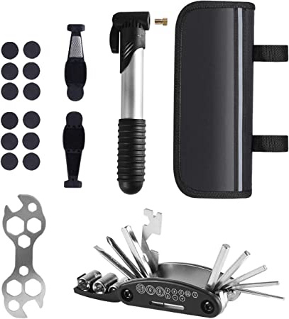 MASPODER Kit Herramientas Bicicleta, Bolsa