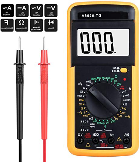 Multimetro Digital Profesional,Voltímetro Amperímetro Ohmímetro