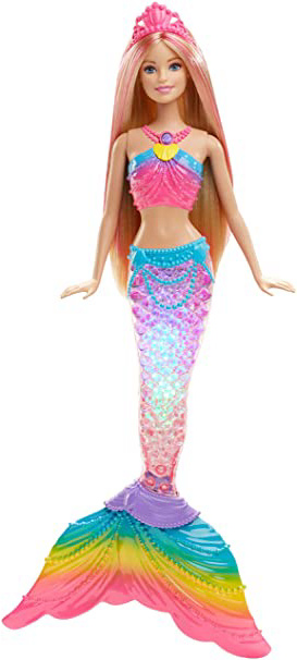 Barbie Dreamtopia, muñeca Sirena Luces