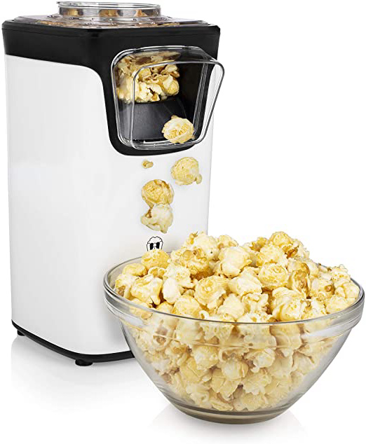 Princess 292986 Palomitero Máquina de Hacer Palomitas, 1100 W, Blanco y Negro
