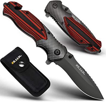 Jellas Cuchillo Plegable Supervivencia, Navaja