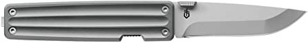Gerber 31-003639 - Navaja Plegable con Clip para Bolsillo, Longitud de la Hoja: 7,6 cm, Plegable, Color Gris