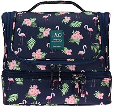 Neceser de Viaje con Gancho Colgante para Hombres y Mujeres Organizador de Bolso cosmético con manija Bolsa de Maquillaje Bolsa de diseño Lindo para Accesorios de Viaje