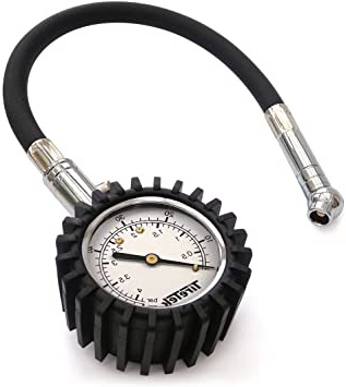 TireTek Flexi-Pro - Manómetro de presión de neumáticos, resistente, para coche y moto, 60 psi