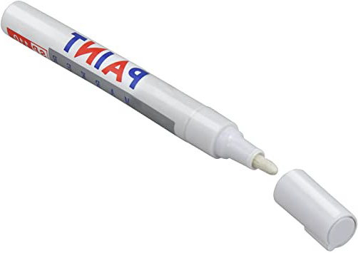 TRIXES Rotulador de Pintura Blanca para Neumáticos de Bicicletas y Coches Le da a los Viejos Neumáticos un Nuevo Look Deportivo
