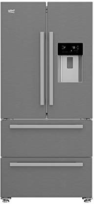 Beko GNE60530DX nevera puerta lado a lado Independiente Plata, Acero inoxidable 530 L A++ - Frigorífico side-by-side (Independiente, Plata, Acero inoxidable, Puerta francesa, LED, Tocar, LCD)