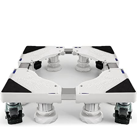 RFJJAL Soporte de Acero Inoxidable con la polea se Puede Mover Nevera Mesa de baño Tambor Base de la máquina (Size : A)