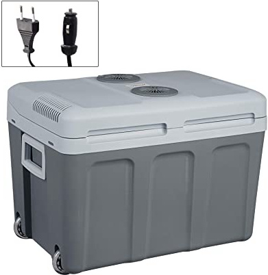 WOLTU AC/DC Nevera Termoeléctrica Portátil Calor/Frío Nevera Portátil Nevera para Coche Nevera Camping Playa Montaña Viaje Conexiones 12V&220V,A++ 45L KUE009dgr