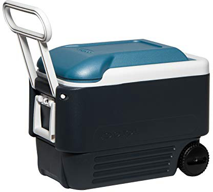 IGLOO Maxcold 40 Nevera portátil con Ruedas Unisex, Blue