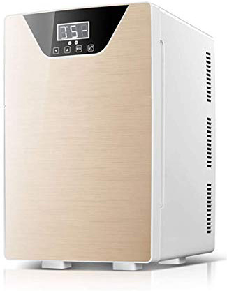 HBBBX Mini Frigoríficos Nevera Coche Bar Eléctrico Portátil 12V DC 220V AC Termoelectrica Congelador Pequeño Silencioso Pequeia para Camping Mesa Viaje Oficina En Casa-20L,B