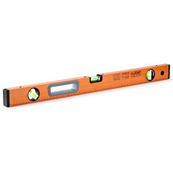 TACKLIFE 600mm Nivel de Burbuja Magnética, Precisión Nivel Tubular Industrial con 3 Burbuja Horizontal para medir horizontal, vertical, 45 °de ángulo, la escala de alta - MT-L02