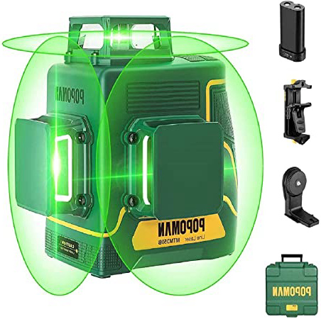 Nivel Láser Verde 3x360° POPOMAN,